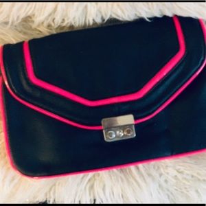 Neon Pink + Black Apt 9 Clutch